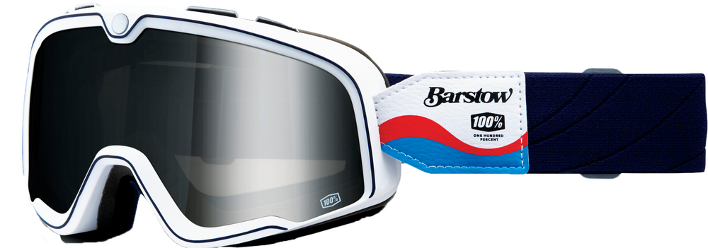 100% Barstow Goggles ホワイト/グレー Amazon.com: 100% Barstow Classic MX Offroad Goggles Roller
