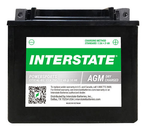 INTERSTATE CITX14L-BS BATTERY