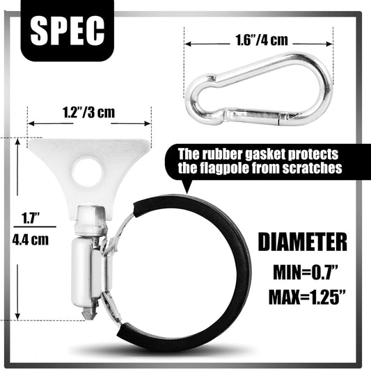 Adjustable flag mounts