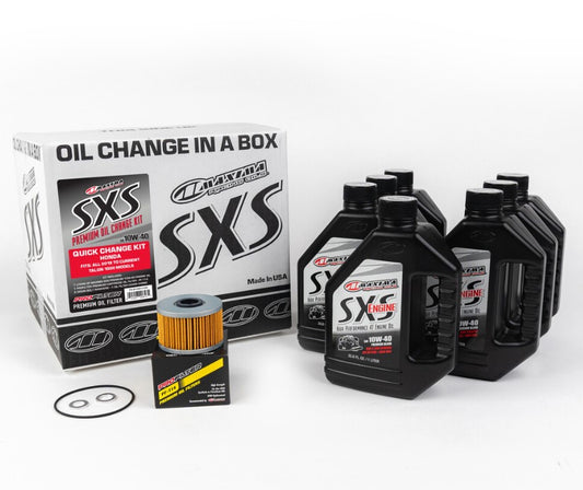 MAXIMA SXS QUICK CHANGE KIT 10W-40 WITH OIL FILTER HON TALON
