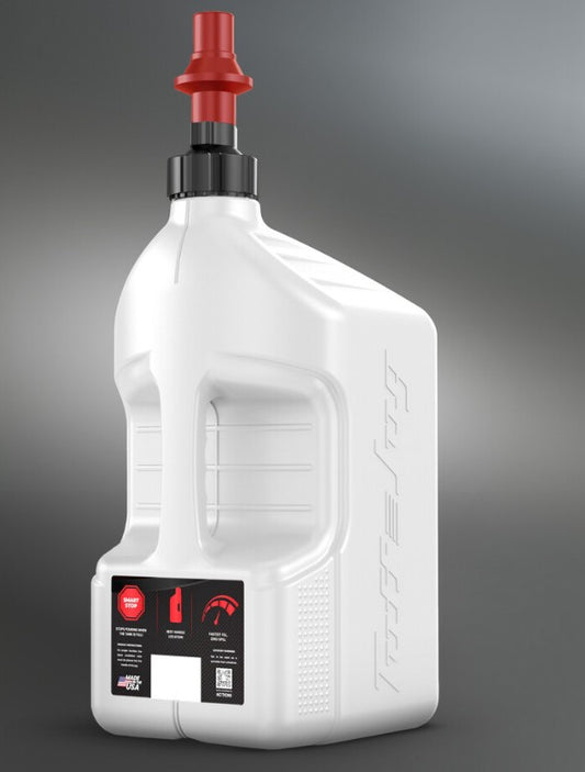 TUFF JUG UTILITY CONTAINER WHITE W/RED CAP 5GAL