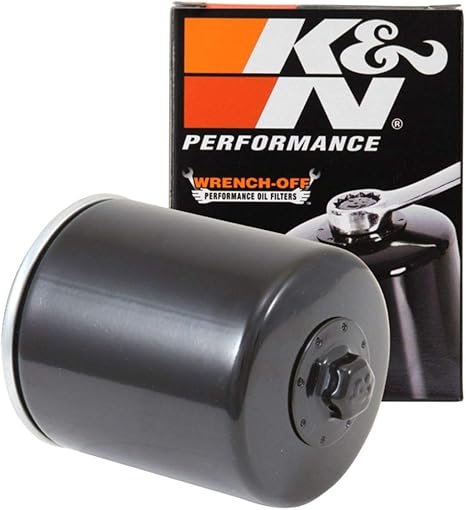 K&N Motorcycle Oil Filter: High Performance, Premium, Designed to be used with Synthetic or Conventional Oils, Wrench Off Nut: Fits Select Suzuki Motorcycles, KN-138