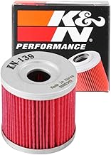 K&N Motorcycle Oil Filter: Fits Select Suzuki, Arctic Cat, Kawasaki Vehicles, KN-139