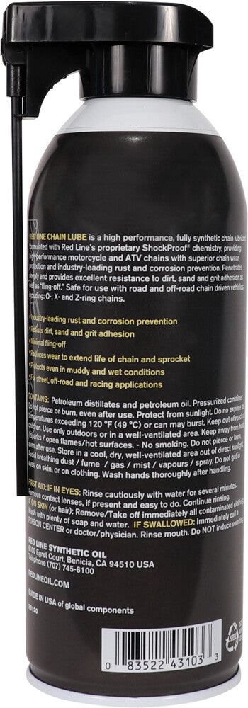 RED LINE CHAIN LUBE WITH SHOCKPROOF 13OZ