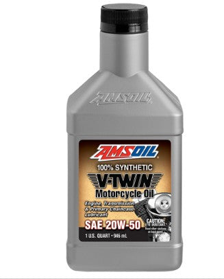 AMSOIL 20W-50 100% Synthetic V-Twin Motorcycle Oil