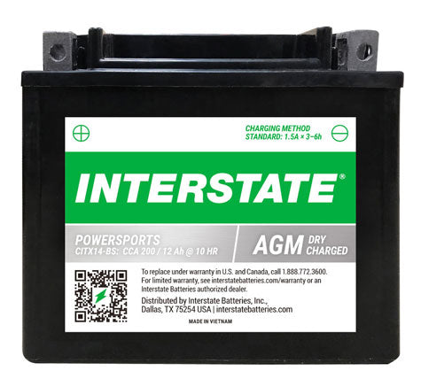 INTERSTATE CITX14-BS BATTERY