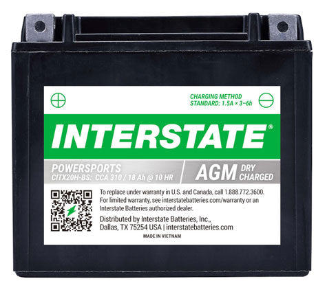 INTERSTATE CITX20H-BS BATTERY