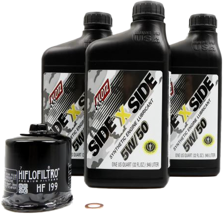 KLOTZ SIDE X SIDE OIL CHANGE KIT 5W50 WITH OIL FILTER POLARIS