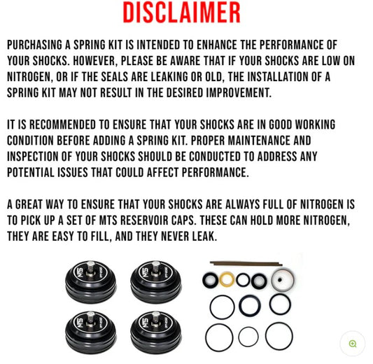 MTS Offroad Can-Am X3 Spring Kit