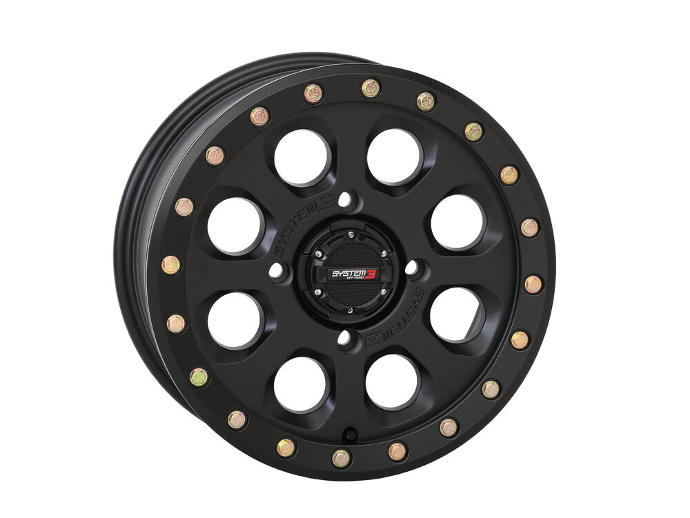 SYSTEM 3 SB7 BL WHEEL 15X10 5+5 (-5MM) 5/4.5 MATTE BLACK