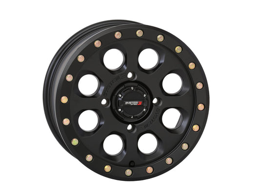 SYSTEM 3 SB7 BL WHEEL 15X10 5+5 (-5MM) 5/4.5 MATTE BLACK