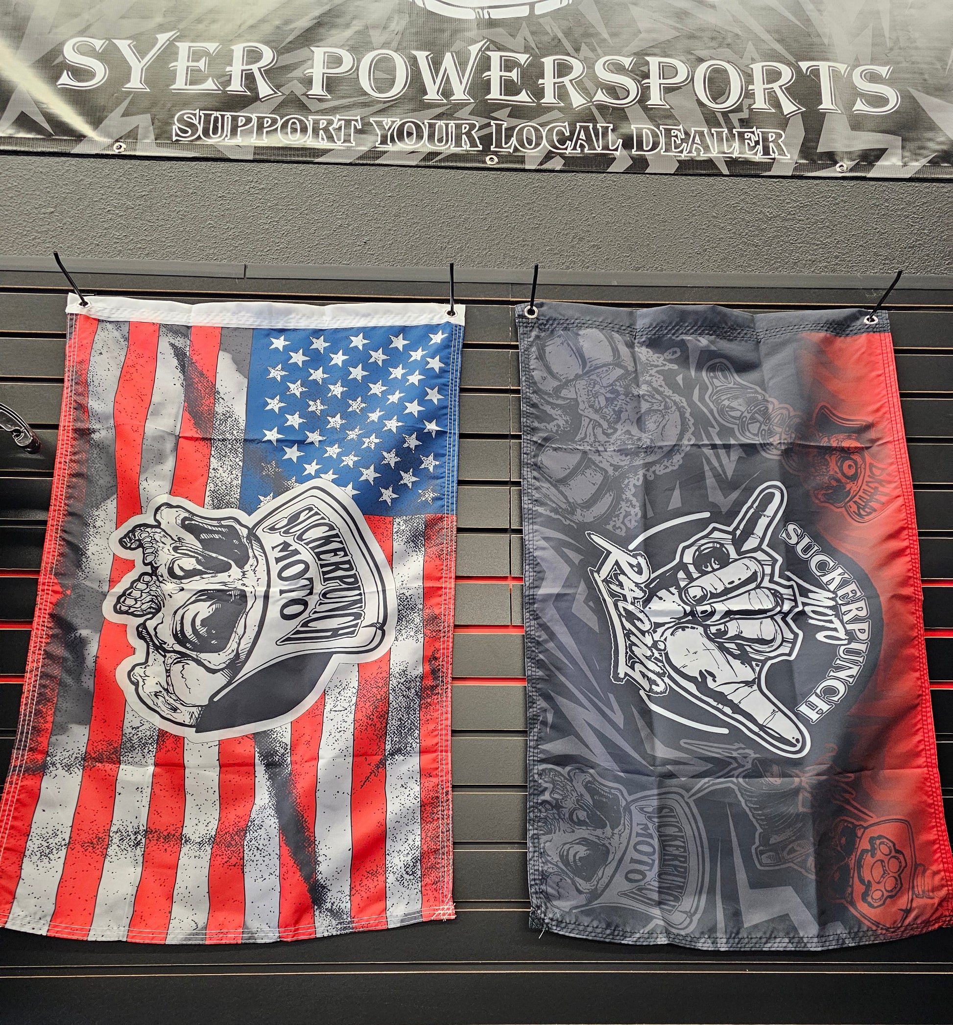 2ftx3ft UTV flags SUCKER PUNCH MOTO