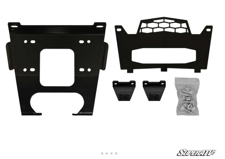 Super ATV Winch 6,000 lbs and mounting plate