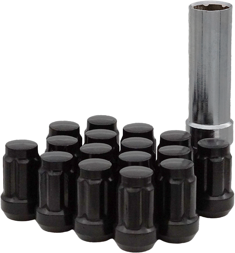 SEDONA 12MMX1.50 LOCK STYLE LUG NUTS BLACK W/KEY 16/PK