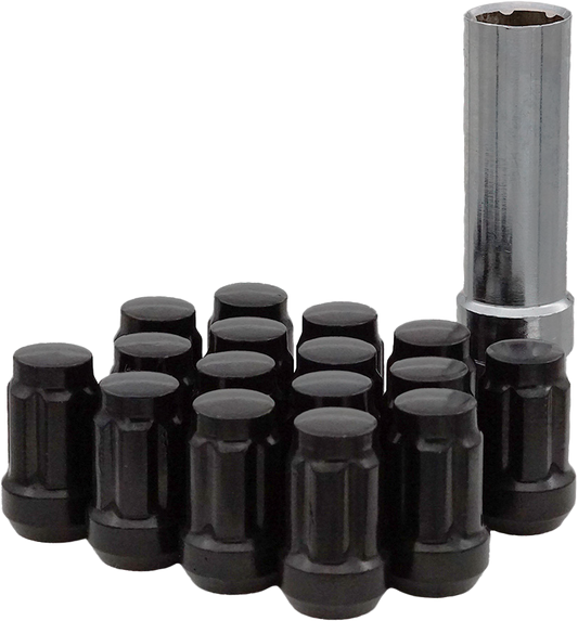 SEDONA 12MMX1.50 LOCK STYLE LUG NUTS BLACK W/KEY 16/PK