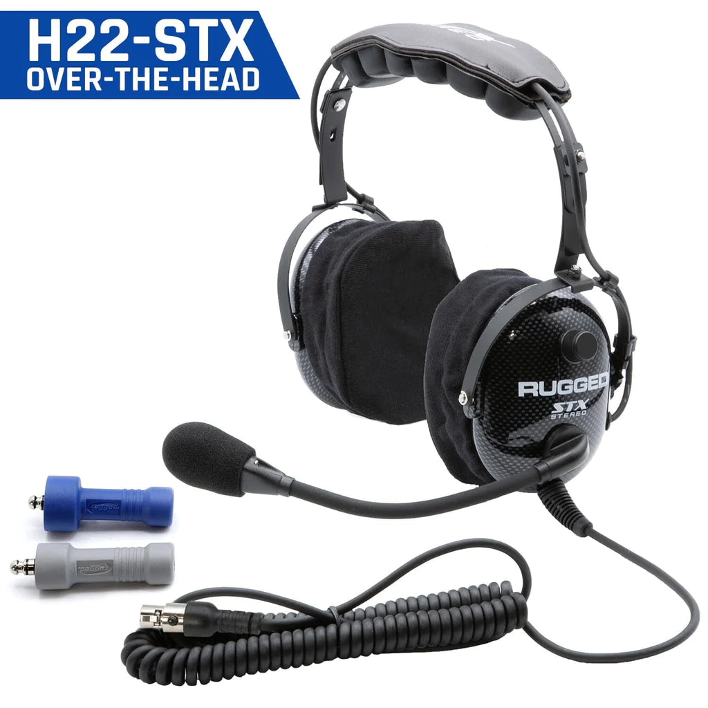 ULTIMATE HEADSET for STEREO and OFFROAD Intercoms - Over The Head or Behind The Head