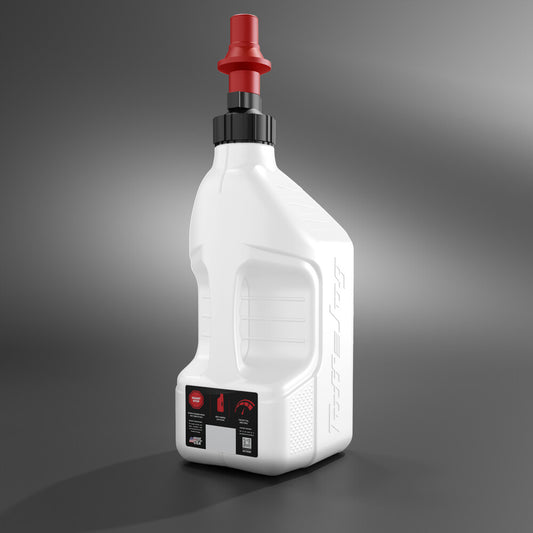 28-1161 TUFF JUG UTILITY CONTAINER WHITE W/ RED CAP 2.5 GAL